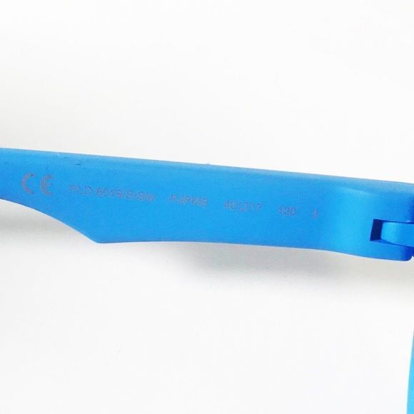 Polaroid Blue Rubberized Round Child Sunglasses - Picture 7 of 7